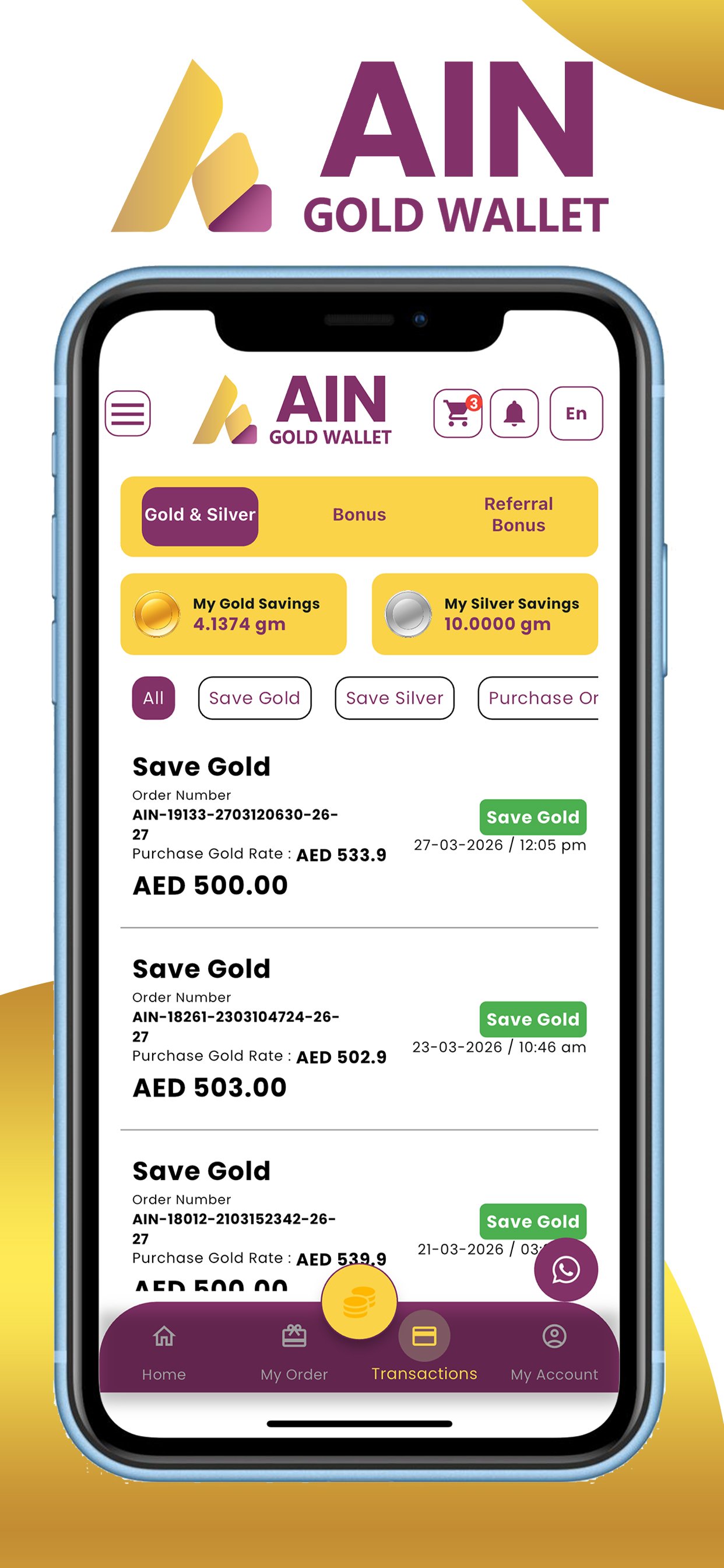 Transaction History