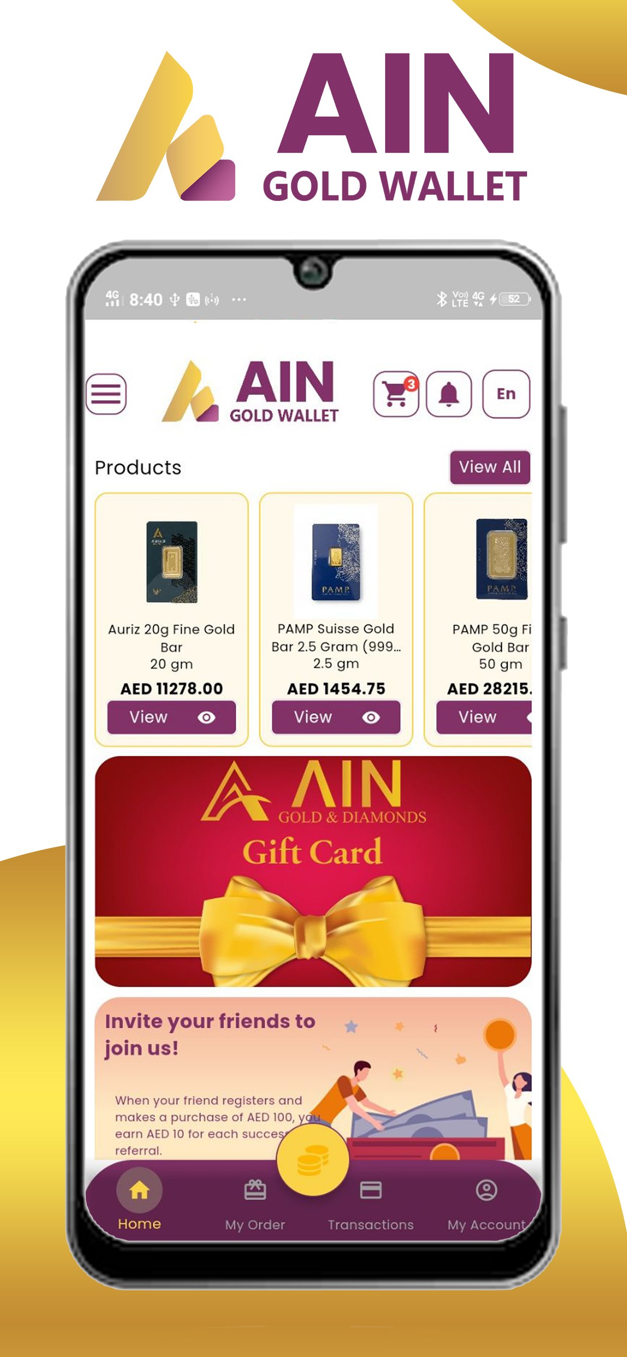 Gift Card & Customer Reviews