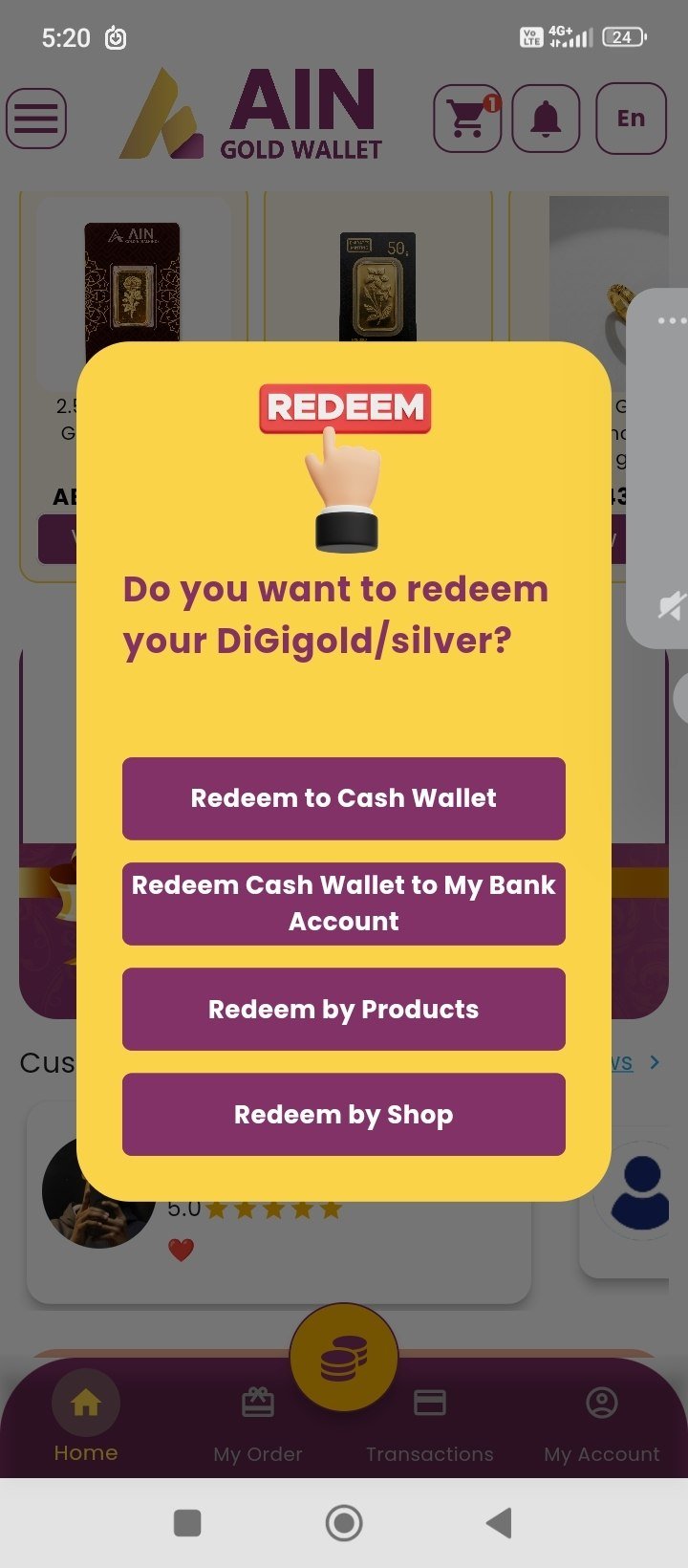 Redeem Gold & Silver