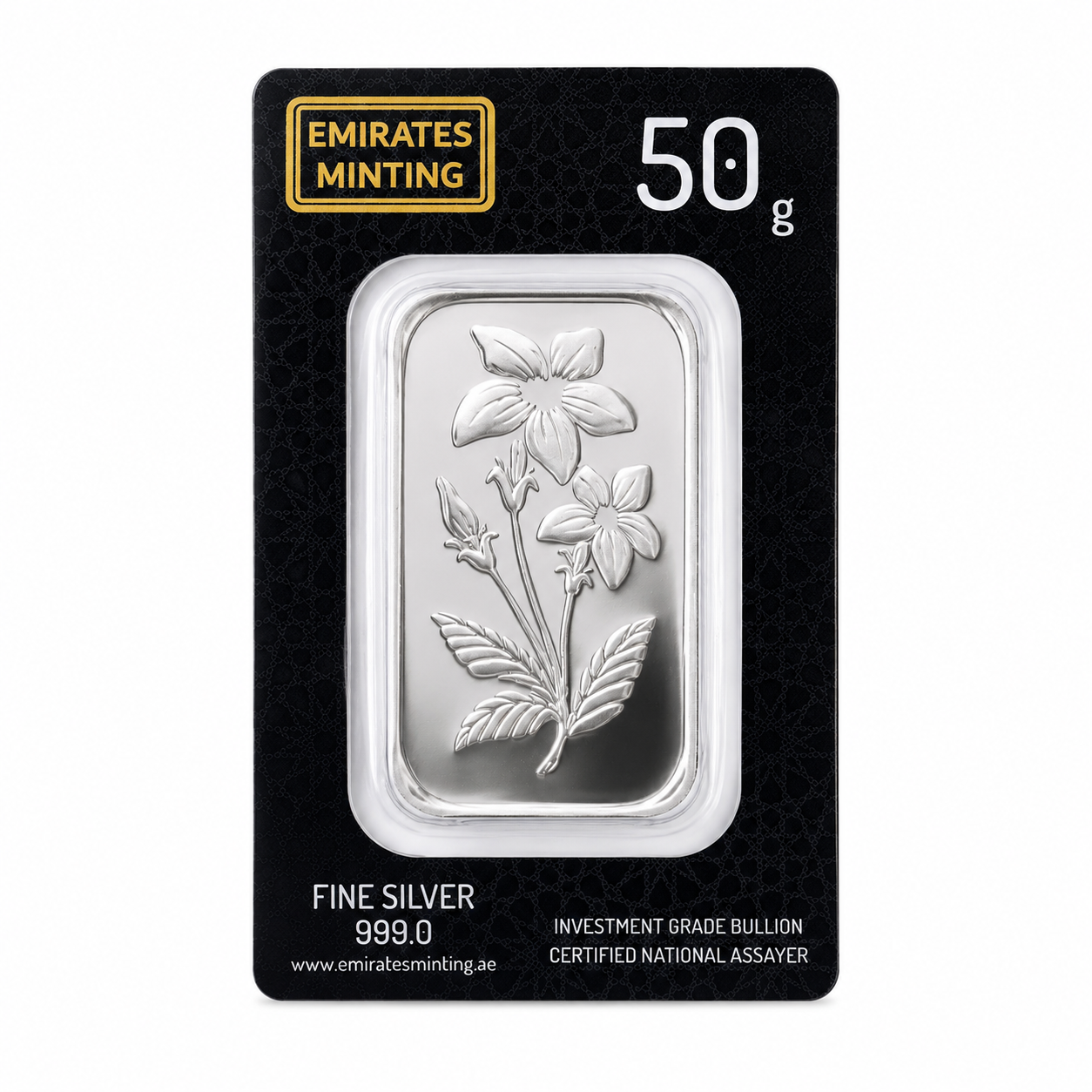 Emirates Minting 50g Silver Bar (999 Fine Silver)