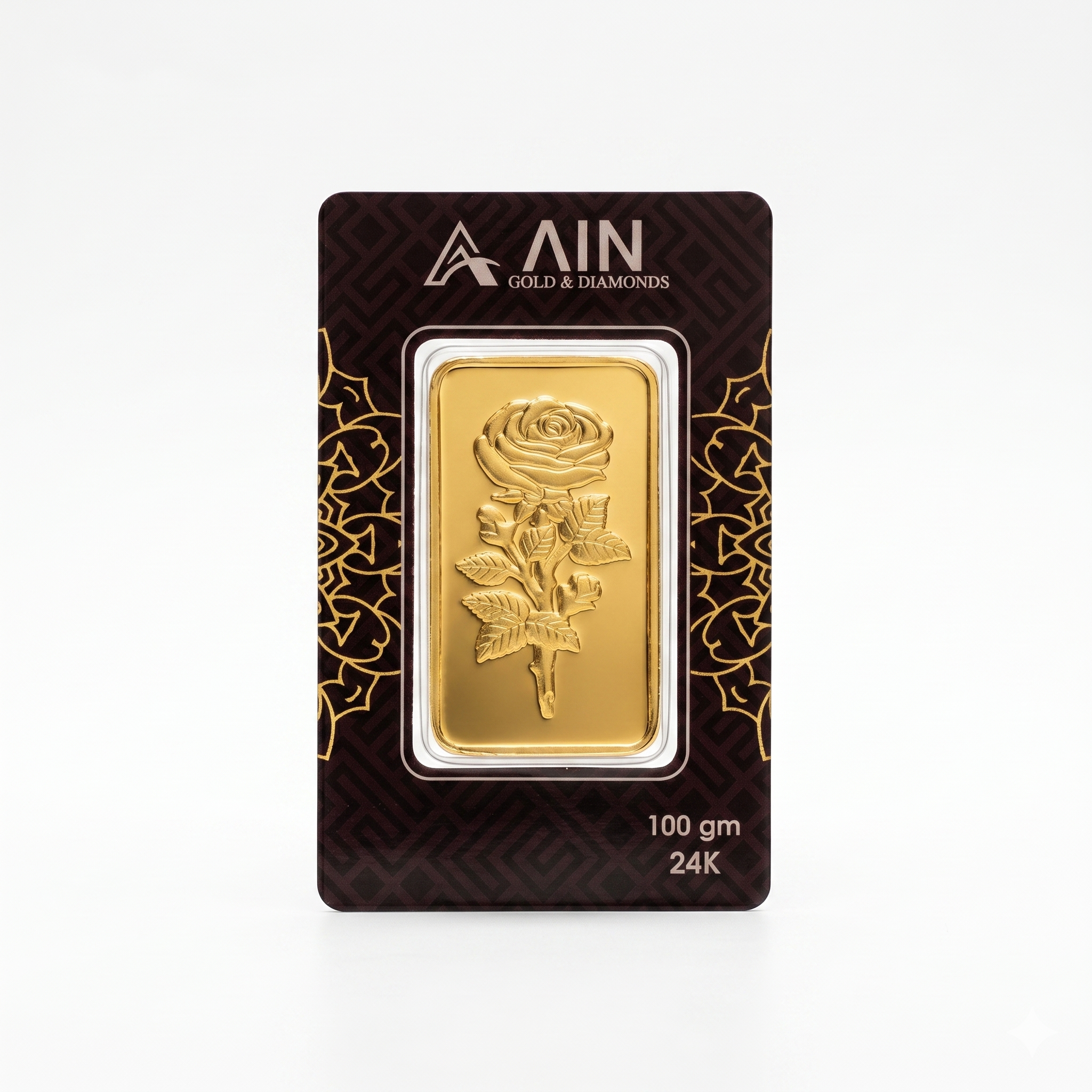 100 GM Ain Gold Gold Bar 999.9