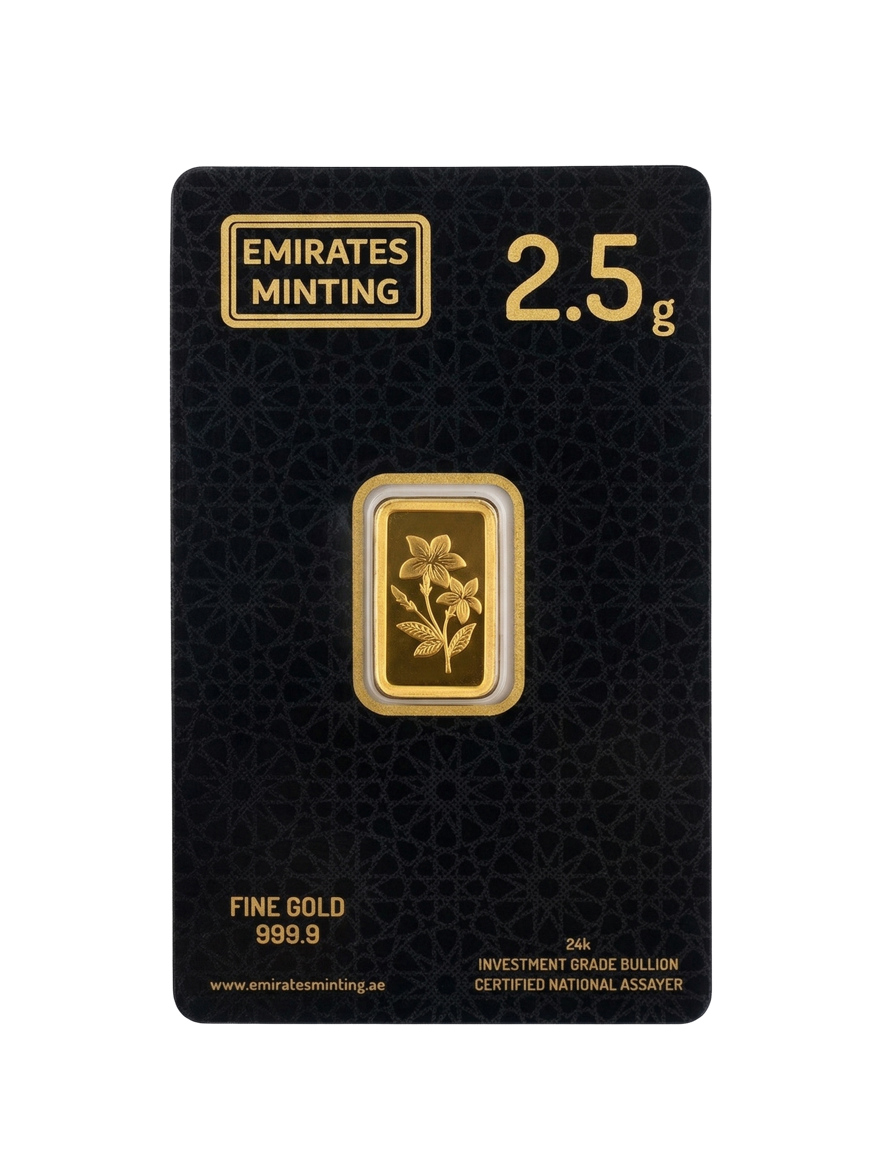 Emirates Minting 2.5g 24K Gold Bar