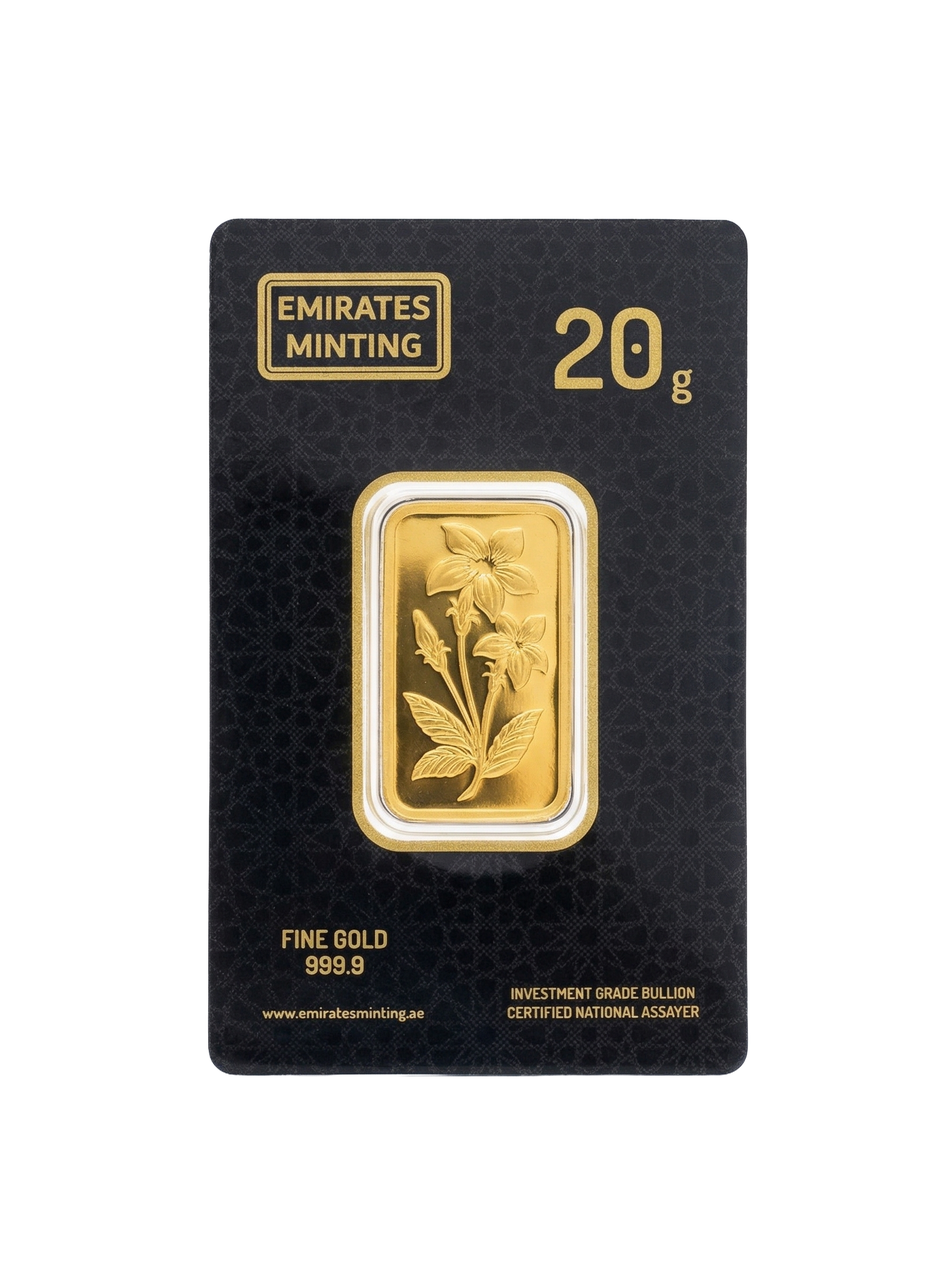 Emirates Minting 20g Fine Gold Bar 24K (999.9 Purity)